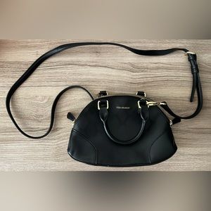 Small Black Leather Vera Bradley Purse